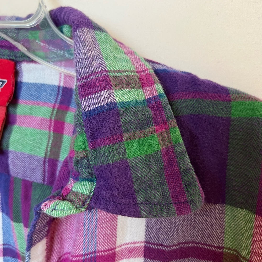 Multi-Colored Flannel Never Worn - image 3